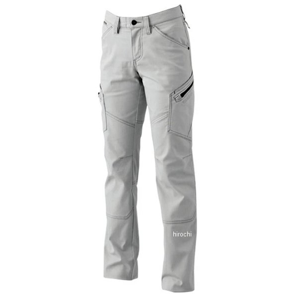 ハイブリッドコットンレディースカーゴパンツ シルバーグレー