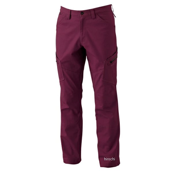 ハイブリッドコットンメンズカーゴパンツ ワイン
