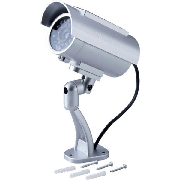 ダミー防犯カメラ ソーラー充電式 防雨タイプ ダミーカメラ防雨型3