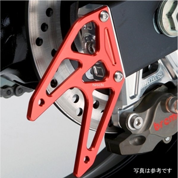 チェーンアジャスターカバー リアスタンドプレート付き GSR750 赤