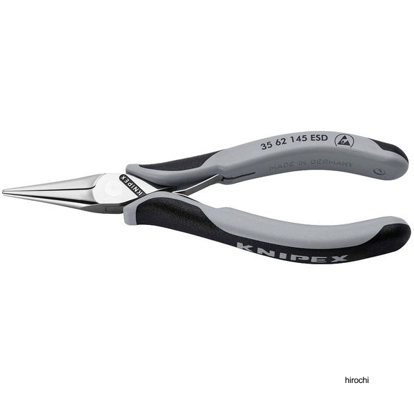 KNIPEX 半丸口 ESD エレクトロニクスプライヤー 145mm