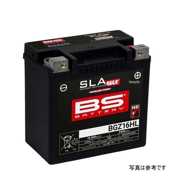 SLA-Max 液入充電済タイプ YTX14HL-BS 互換品、BTX14HL 互換