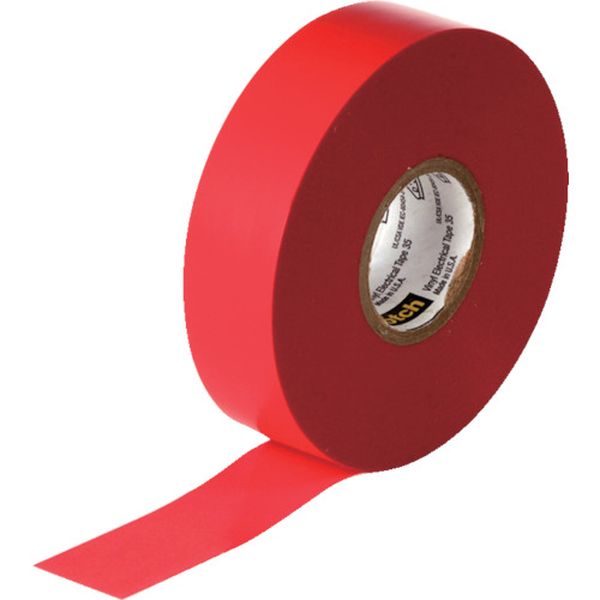 35RED 327-6457  ビニールテープ 35 赤 19mmX20m