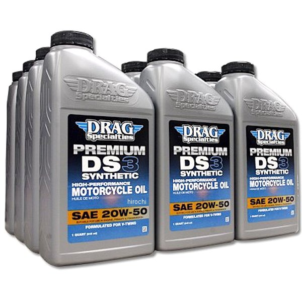 DRAG シルバーエンジンオイル 100％化学合成 20W50 12本入り