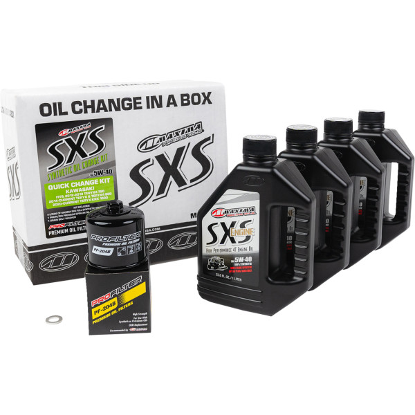 MAXIMA RACING OIL KAWASAKI SXS QUICK CHANGE KIT 5W40