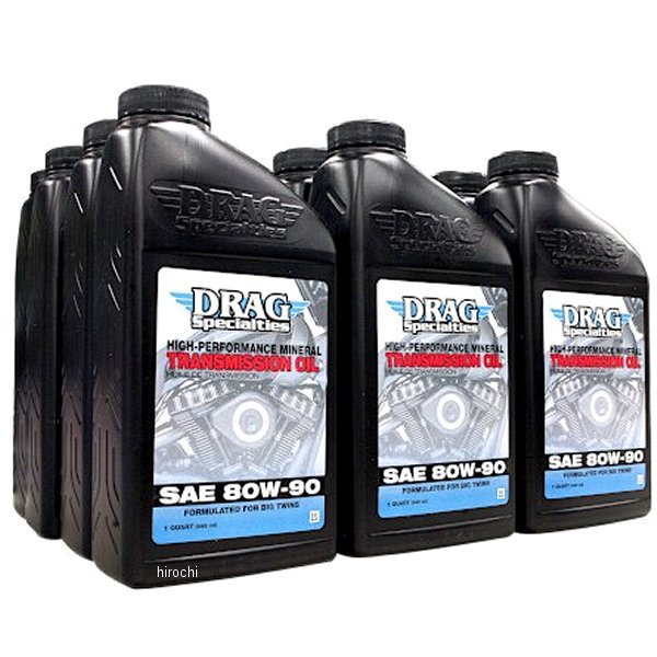 DRAG トランスミッションオイル 80W90 ビッグツイン用 12本入り