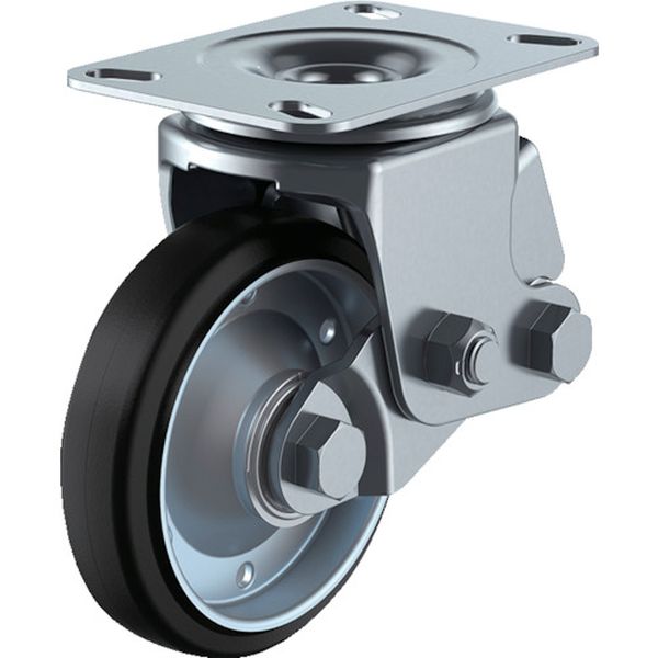 SKY2S200WFARA2  プレート式キャスター 自在車 200径 耐摩耗ゴム車輪