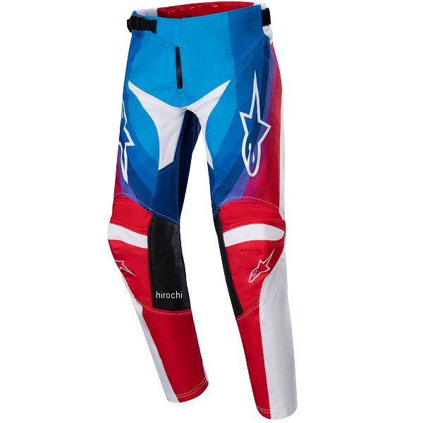 パンツ ユースレーサールーセント 青/マーズレッド/白 24インチ