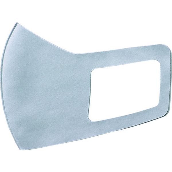 223-9558  ひんやり涼感マスク 3枚入 ライトグレー 170×125mm