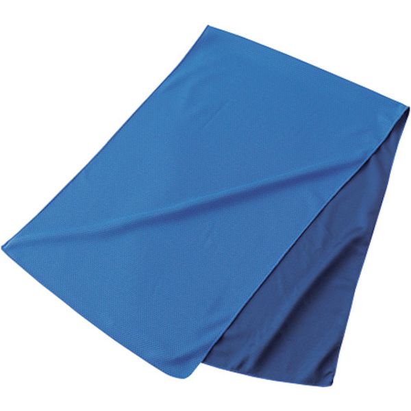 冷感タオル クールタオル(カラビナボトル付) ブルー 300×950mm