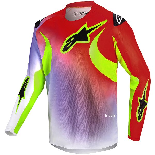 ジャージ ユースレーサールーセント 白/ネオンレッド/イエローフロー XLサイズ