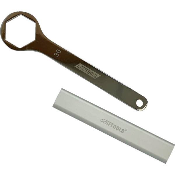 36mm 延長ハンドル付きアクスルレンチ 黒