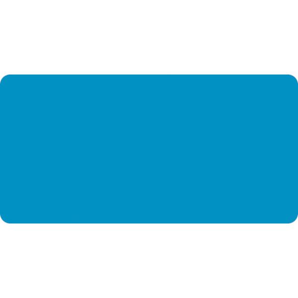 105-5274 配管識別ステッカー 無地タイプ(水) HY-200S 30×60mm 10枚組 アルミ