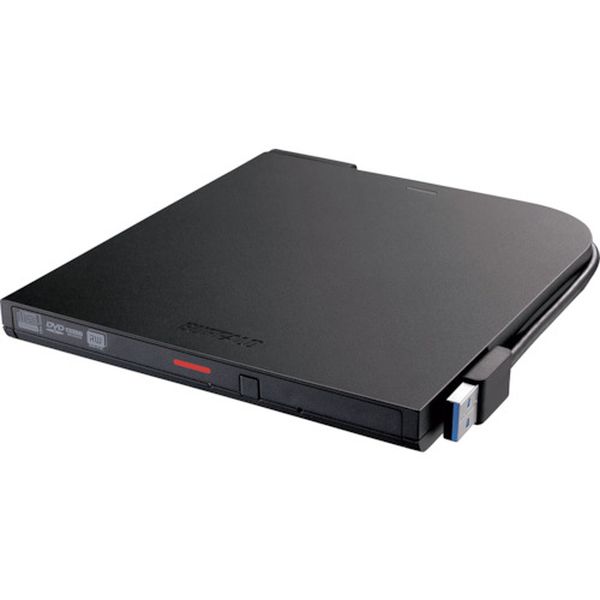 DVSMPTV8U3BKB USB3.2(Gen1)対応 ポータブルDVDドライブ 書込ソフト添付 ブラック