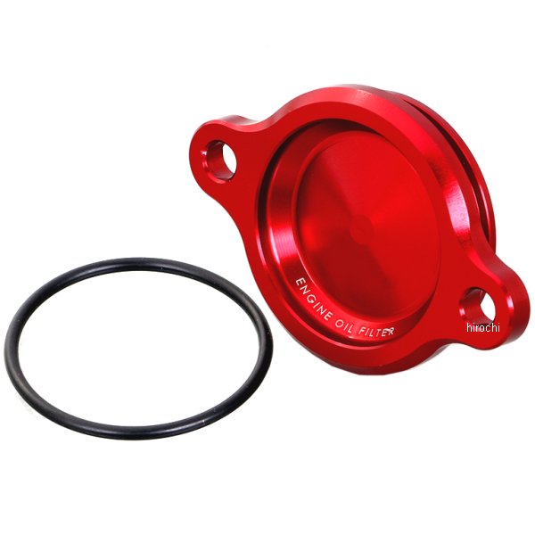 オイルフィルターカバー ホンダタイプ1 スーパーカブ50、スーパーカブ110 赤