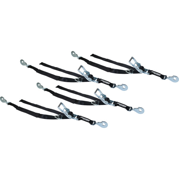 UTV TIE DOWN PACK 2"X8' RTCHET ブラック MOOSE