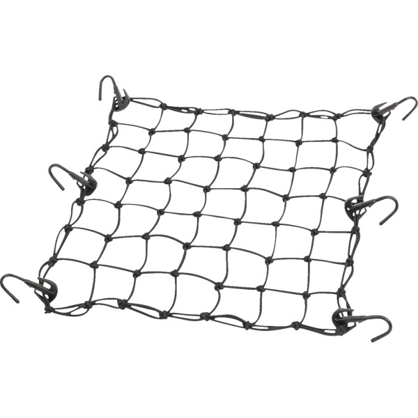 CARGO NET ADJUSTABLE BLACK 15"X15"