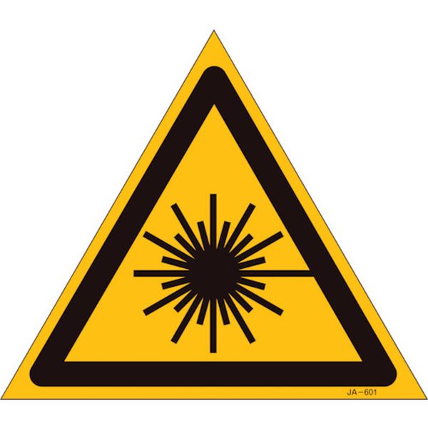 106-6364  レーザ標識 JA-601S 100mm三角 エンビ