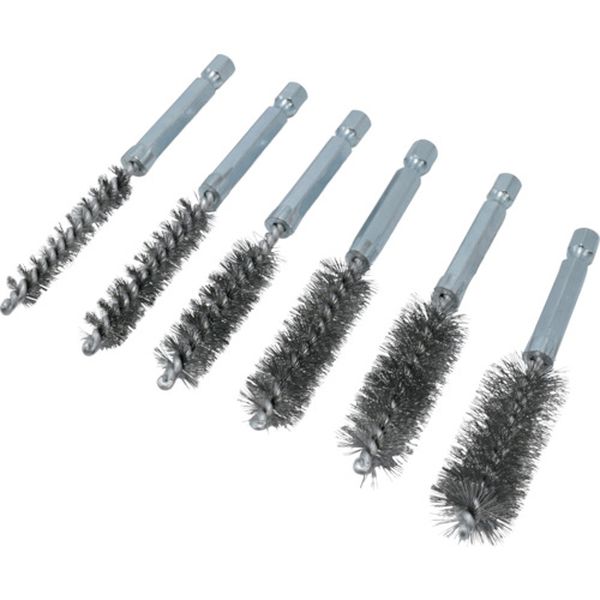 397-9511 AP 1/4HEX ワイヤーブラシセット ステンレス (6本組)