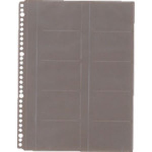 129-1142  名刺ホルダ-A4-S台紙(30穴) (10枚入)