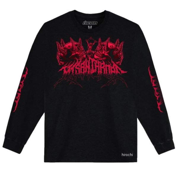 2025年春夏モデル ロングTシャツ MISANTHROPE 黒 2XLサイズ