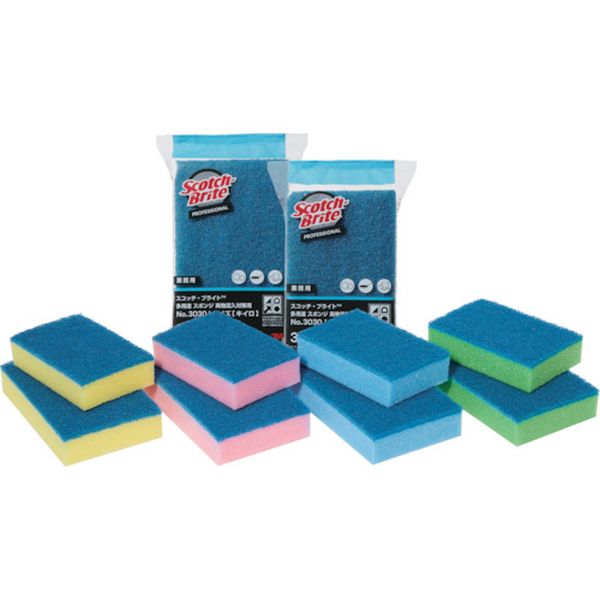 3030GRE スコッチ・ブライト 多用途スポンジ 異物混入対策用 No.3030 ミドリ 115X75mm