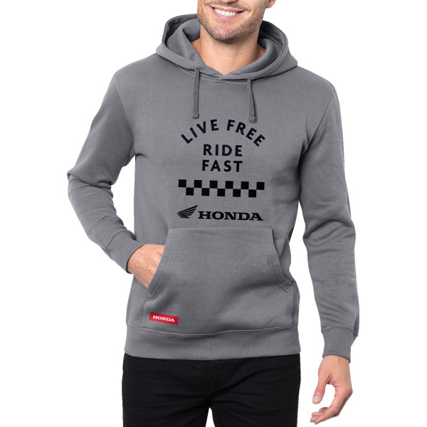 HOODY HONDA LIVE FREE RIDE FAST GRAY LG