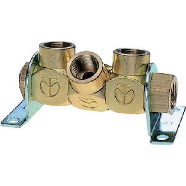 3MF22 808-3429  フリージョイント2 3WAY Rc1/4