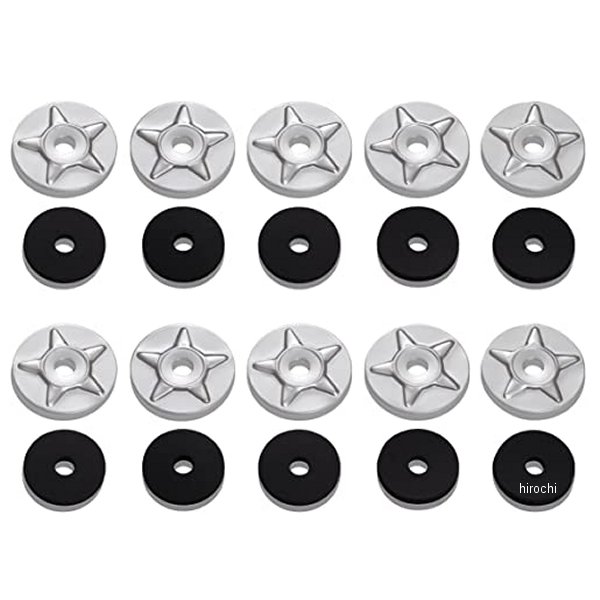 ショークローム Show Chrome ゴムワッシャー付きスターワッシャー 10個入り