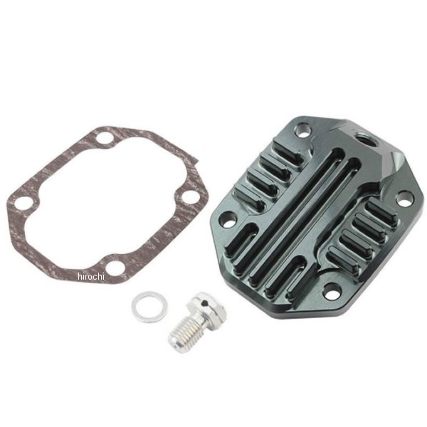 横型エンジンビレットヘッドカバー ガンメタ