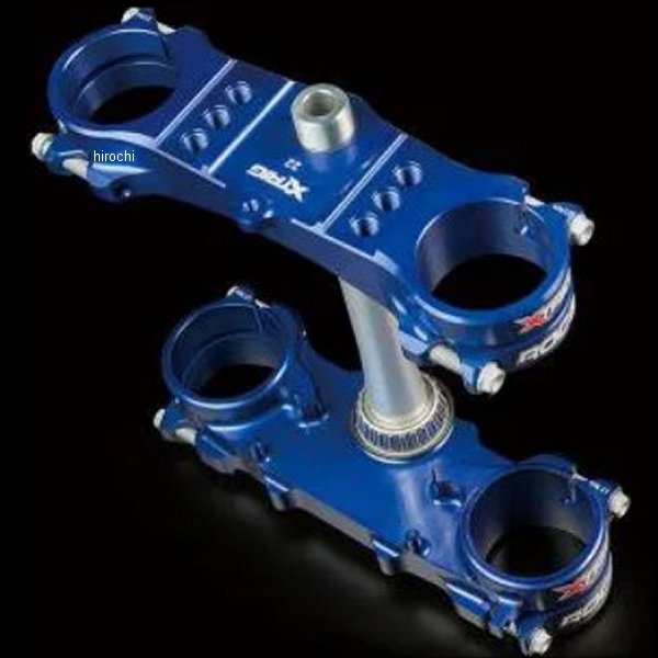 XTRIG トリプルクランプキット ROCS TECH 13年-20年 KX250/F オフセット=23 ブルー