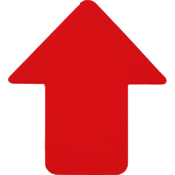 路面表示ステッカー 矢印型 赤 76×70mm 10枚組 PVC