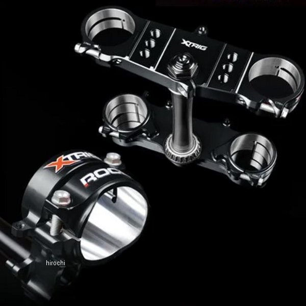 XTRIG トリプルクランプキット ROCS PRO 21年以降  ガスガス MC125 オフセット=22-24 ブラック