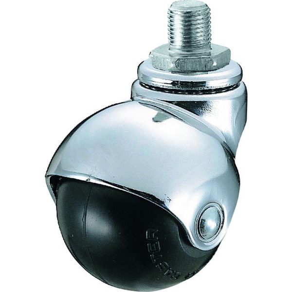 ねじ込み式WM12×1.25 旋回式ゴム車輪 40mm