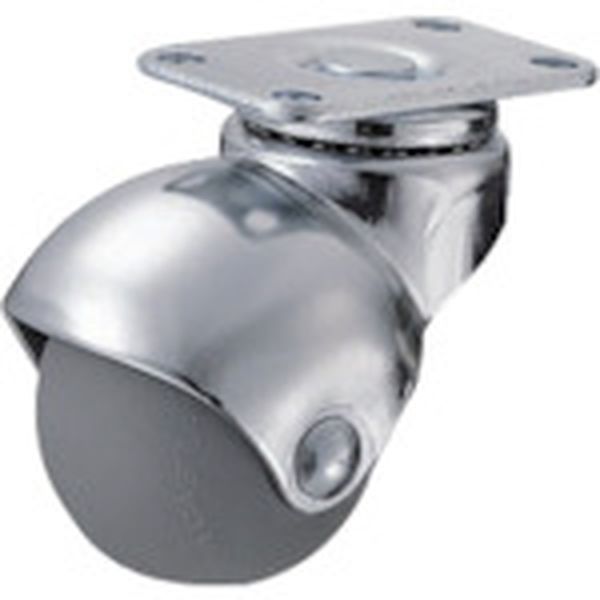 405PUR50 814-0823  プレート式 旋回式ウレタン車輪 50mm