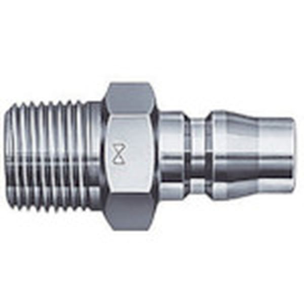 STEEL ハイカプラ鋼鉄製(めねじ取付用プラグ)相手側Rc1/2 耐圧力2.0Mpa(00288)