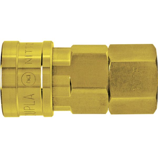 BRASSNBR 真ちゅう製ハイカプラ(おねじ取付用ソケット) 相手側R1/2 1.5Mpa(00229)