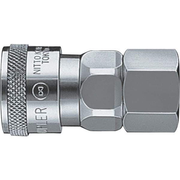 ハイカプラ 鋼鉄製 ニトリルゴムNBR(SG)(おねじ取付用ソケット)相手側R1/2 耐圧力2.0Mpa(00309)