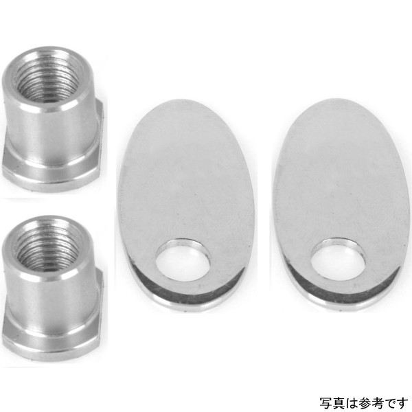 ウインカー アダプター リア ストラット 08年-17年 FXDF M8 ポリッシュ 左右ペア