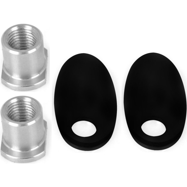 ウインカー アダプター リア ストラット 06年-17年 FXDB、FXDWG M8 黒 左右ペア