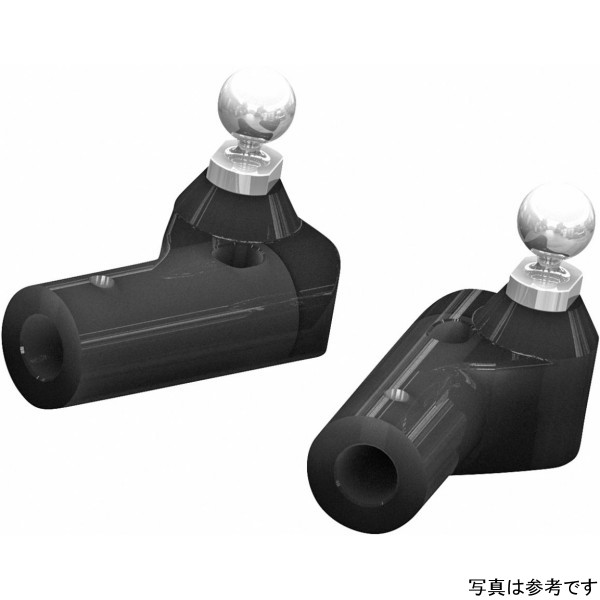 ウインカー アダプター Mini ハーレー XL マスターシリンダー用 M10 黒 左右ペア