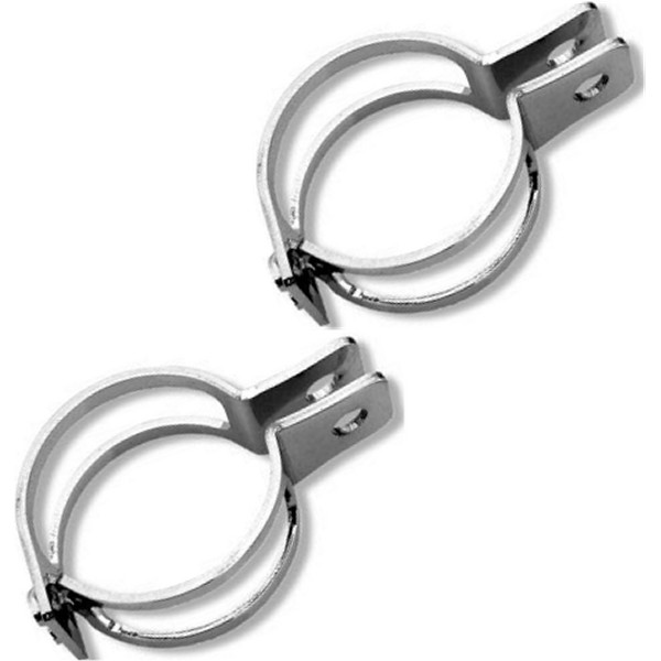 ウインカー アダプター φ39mm-42mm クローム 左右ペア