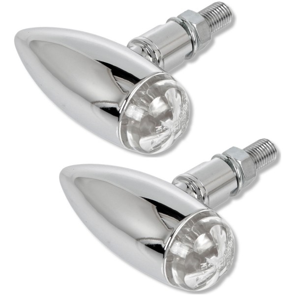 LED ウインカー Zeppelin II M10 クローム 左右ペア