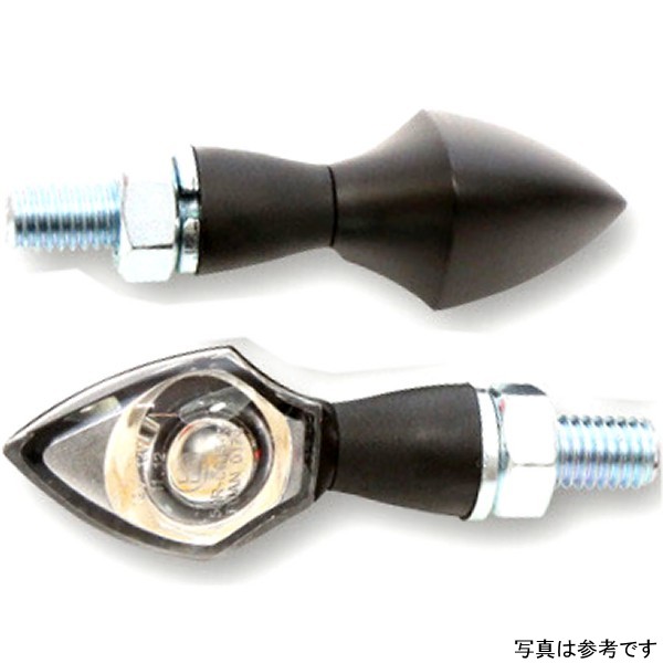LED ウインカー Panhead M8 スモークレンズ 黒 左右ペア