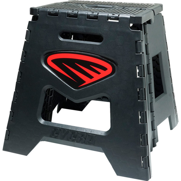 FOLDING MOTOSTAND - BLACK W/ RED DECAL