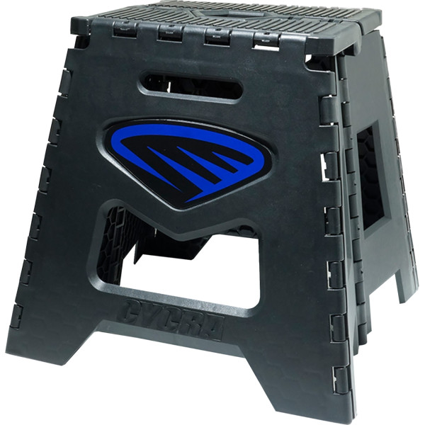 FOLDING MOTOSTAND - BACK W/ BLUE DECAL