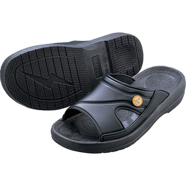 4120402 367-9913  アズピュアESDスリッパ 黒 L