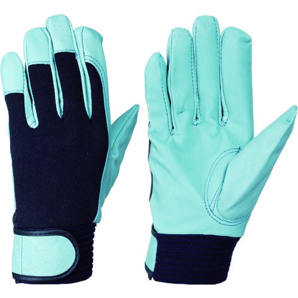 豚本革甲メリヤス手袋袖ゴムオイル加工127豚オイルM