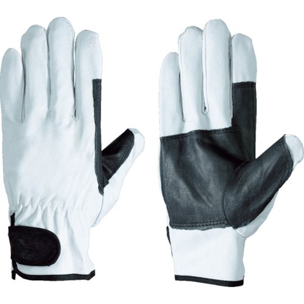 豚革手袋 718豚白当革黒M(1PK＝1双)