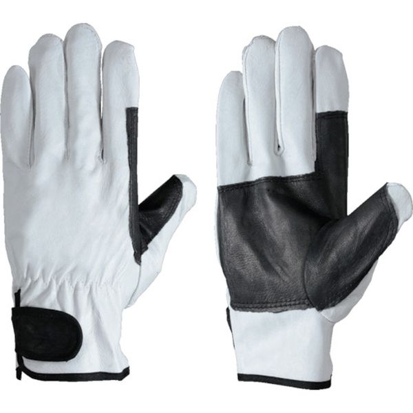 豚革手袋 718豚白当革黒L(1PK＝1双)